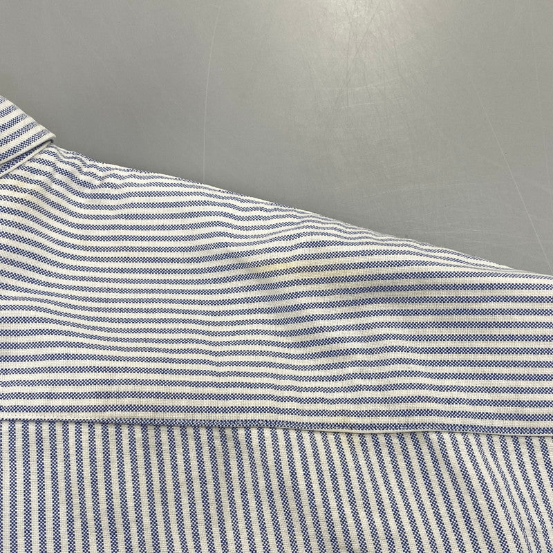 【中古品】【メンズ】 RALPH LAUREN ラルフローレン × BEAMS ビームス STRIPE L S SHIRT ストライプ ロングスリーブ シャツ 長袖 トップス 147-261023-ｍｓ-19-izu サイズ：XL カラー：BLUE WHITE 万代Net店