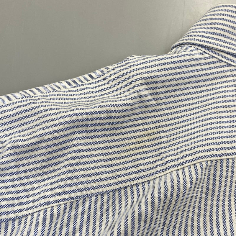 【中古品】【メンズ】 RALPH LAUREN ラルフローレン × BEAMS ビームス STRIPE L S SHIRT ストライプ ロングスリーブ シャツ 長袖 トップス 147-261023-ｍｓ-19-izu サイズ：XL カラー：BLUE WHITE 万代Net店