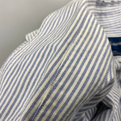 【中古品】【メンズ】 RALPH LAUREN ラルフローレン × BEAMS ビームス STRIPE L S SHIRT ストライプ ロングスリーブ シャツ 長袖 トップス 147-261023-ｍｓ-19-izu サイズ：XL カラー：BLUE WHITE 万代Net店