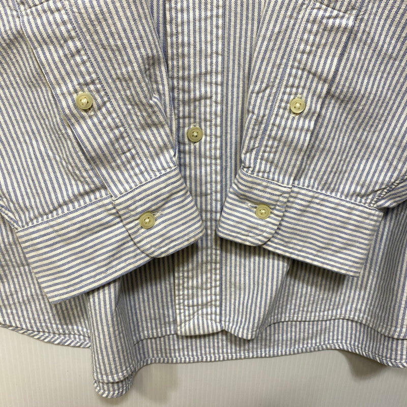 【中古品】【メンズ】 RALPH LAUREN ラルフローレン × BEAMS ビームス STRIPE L S SHIRT ストライプ ロングスリーブ シャツ 長袖 トップス 147-261023-ｍｓ-19-izu サイズ：XL カラー：BLUE WHITE 万代Net店