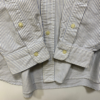【中古品】【メンズ】 RALPH LAUREN ラルフローレン × BEAMS ビームス STRIPE L S SHIRT ストライプ ロングスリーブ シャツ 長袖 トップス 147-261023-ｍｓ-19-izu サイズ：XL カラー：BLUE WHITE 万代Net店