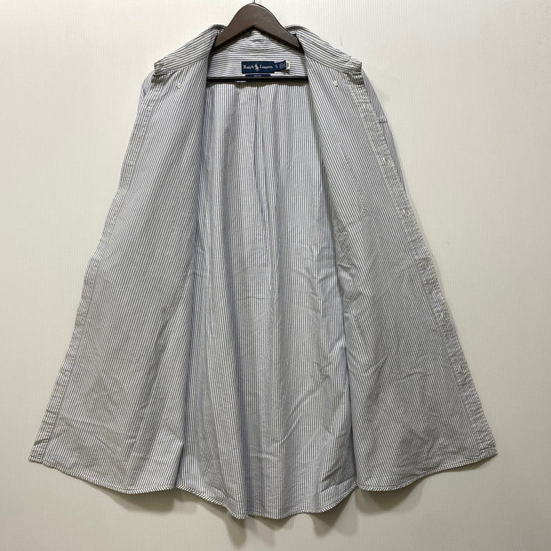 【中古品】【メンズ】 RALPH LAUREN ラルフローレン × BEAMS ビームス STRIPE L S SHIRT ストライプ ロングスリーブ シャツ 長袖 トップス 147-261023-ｍｓ-19-izu サイズ：XL カラー：BLUE WHITE 万代Net店