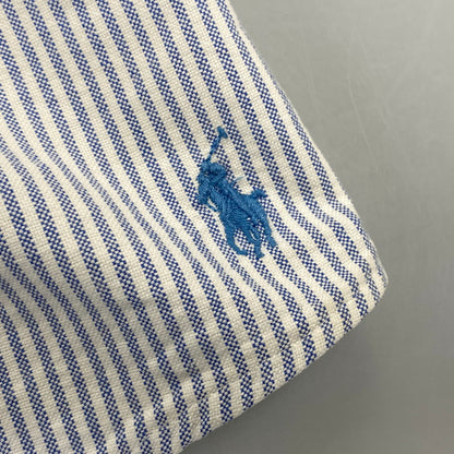 【中古品】【メンズ】 RALPH LAUREN ラルフローレン × BEAMS ビームス STRIPE L S SHIRT ストライプ ロングスリーブ シャツ 長袖 トップス 147-261023-ｍｓ-19-izu サイズ：XL カラー：BLUE WHITE 万代Net店