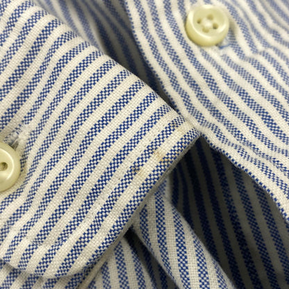 【中古品】【メンズ】 RALPH LAUREN ラルフローレン × BEAMS ビームス STRIPE L S SHIRT ストライプ ロングスリーブ シャツ 長袖 トップス 147-261023-ｍｓ-19-izu サイズ：XL カラー：BLUE WHITE 万代Net店