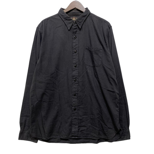【中古品】【メンズ】 RRL ダブルアールエル COTTON L S SHIRT コットン ロングスリーブ シャツ 長袖 トップス 145-261023-ms-22-izu サイズ：L カラー：ブラック 万代Net店