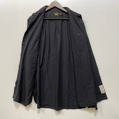 【中古品】【メンズ】 RRL ダブルアールエル COTTON L S SHIRT コットン ロングスリーブ シャツ 長袖 トップス 145-261023-ms-22-izu サイズ：L カラー：ブラック 万代Net店