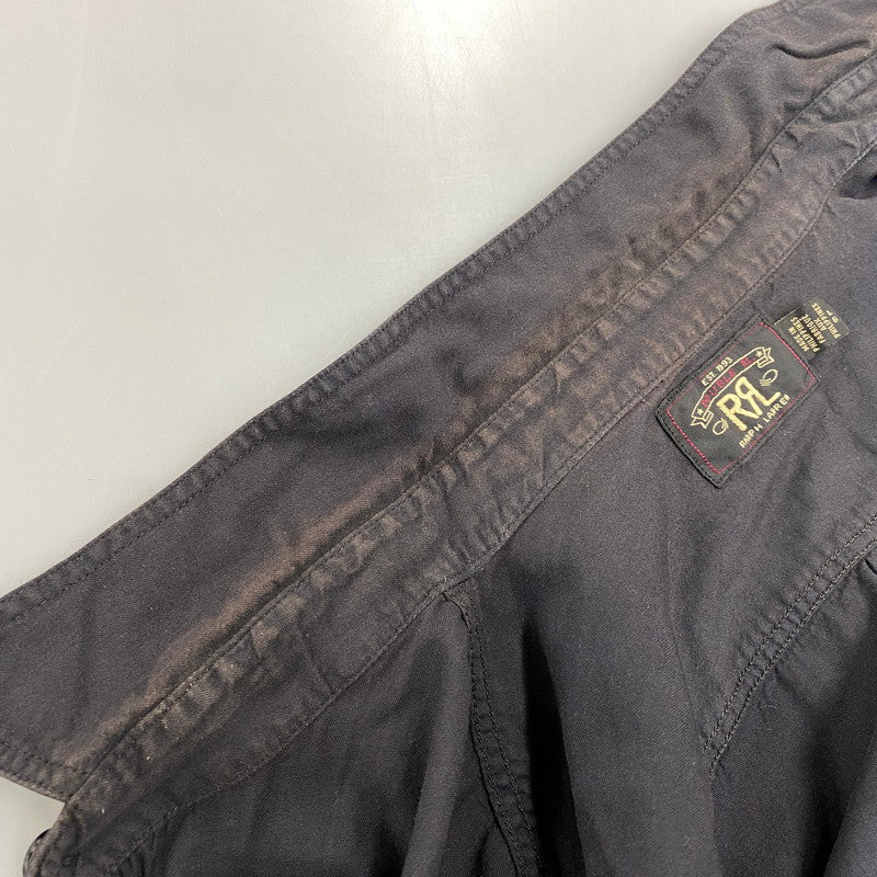 【中古品】【メンズ】 RRL ダブルアールエル COTTON L S SHIRT コットン ロングスリーブ シャツ 長袖 トップス 145-261023-ms-22-izu サイズ：L カラー：ブラック 万代Net店