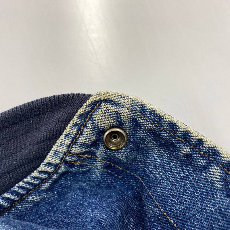 【現状渡し品】【メンズ】 OLD GAP オールド ギャップ DENIM STADIUM JACKET デニム スタジアム ジャケット アウター 146-261024-ya-04-izu サイズ：下記参照 カラー：ライトブルー×グリーン 万代Net店