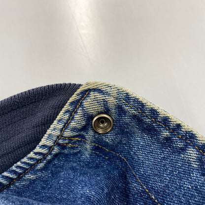 【現状渡し品】【メンズ】 OLD GAP オールド ギャップ DENIM STADIUM JACKET デニム スタジアム ジャケット アウター 146-261024-ya-04-izu サイズ：下記参照 カラー：ライトブルー×グリーン 万代Net店