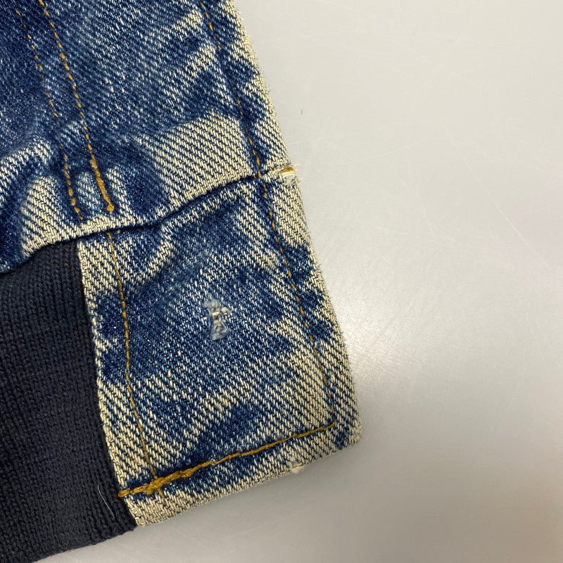 【現状渡し品】【メンズ】 OLD GAP オールド ギャップ DENIM STADIUM JACKET デニム スタジアム ジャケット アウター 146-261024-ya-04-izu サイズ：下記参照 カラー：ライトブルー×グリーン 万代Net店