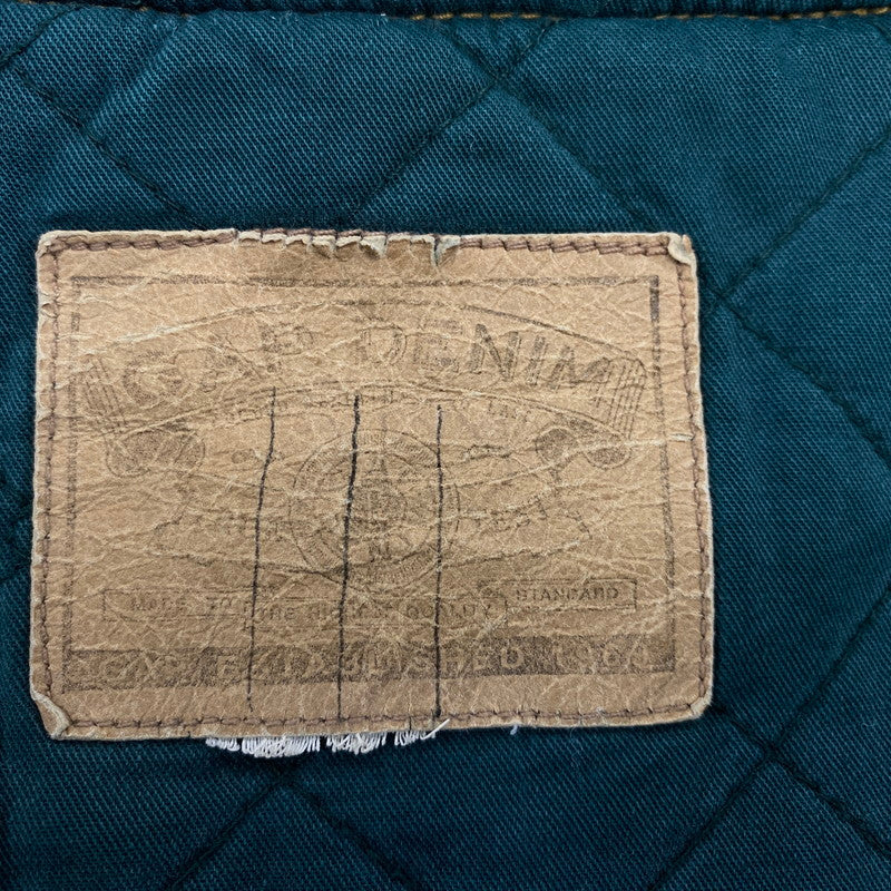 【現状渡し品】【メンズ】 OLD GAP オールド ギャップ DENIM STADIUM JACKET デニム スタジアム ジャケット アウター 146-261024-ya-04-izu サイズ：下記参照 カラー：ライトブルー×グリーン 万代Net店