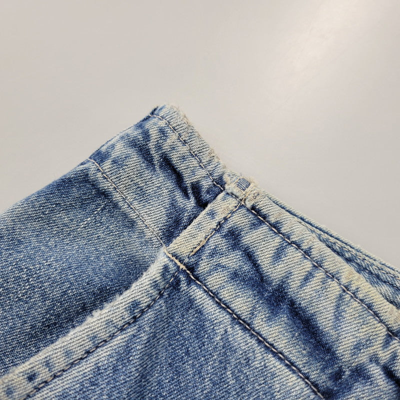 【中古品】【メンズ】 RRL ダブルアールエル DENIM CARGO PANTS デニム カーゴ パンツ ボトムス 156-261018-ms-17-izu サイズ：下記参照 カラー：ライトインディゴ 万代Net店