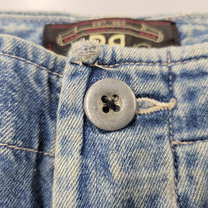 【中古品】【メンズ】 RRL ダブルアールエル DENIM CARGO PANTS デニム カーゴ パンツ ボトムス 156-261018-ms-17-izu サイズ：下記参照 カラー：ライトインディゴ 万代Net店