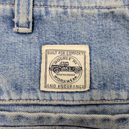 【中古品】【メンズ】 RRL ダブルアールエル DENIM CARGO PANTS デニム カーゴ パンツ ボトムス 156-261018-ms-17-izu サイズ：下記参照 カラー：ライトインディゴ 万代Net店
