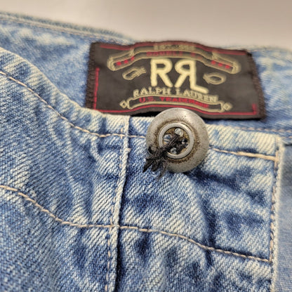 【中古品】【メンズ】 RRL ダブルアールエル DENIM CARGO PANTS デニム カーゴ パンツ ボトムス 156-261018-ms-17-izu サイズ：下記参照 カラー：ライトインディゴ 万代Net店