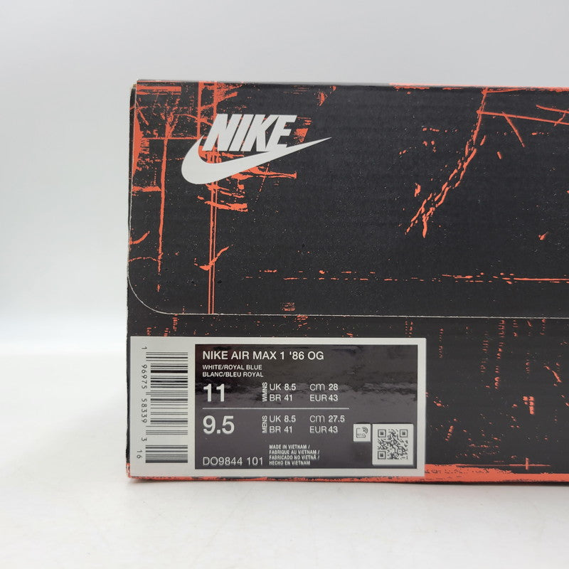 【中古美品】【メンズ】 NIKE ナイキ DO9844-101 WOMEN'S AIR MAX 1 '86 OG ウィメンズ エア マックス ワン オリジナル スニーカー シューズ 靴 160-261017-cs-09-izu サイズ：28cm カラー：WHITE/ROYAL BLUE 万代Net店