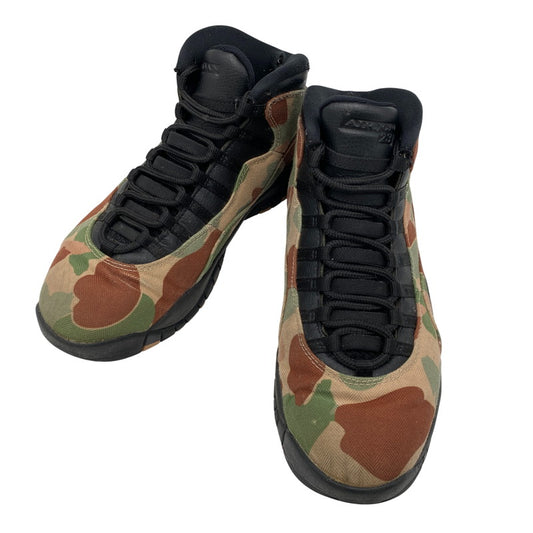 【中古品】【メンズ】 NIKE ナイキ 310805-200 AIR JORDAN エア ジョーダン 10 RETRO レトロ スニーカー シューズ 靴 160-261024-ya-11-izu サイズ：27.5cm カラー：DUCK CAMO BLACK/CLAY 万代Net店