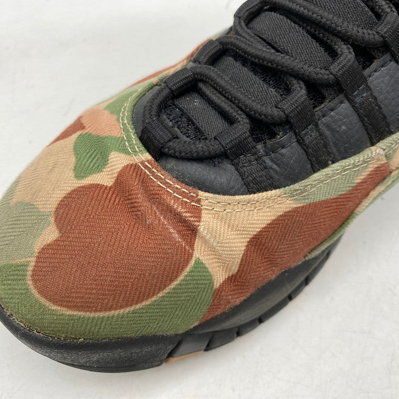 【中古品】【メンズ】 NIKE ナイキ 310805-200 AIR JORDAN エア ジョーダン 10 RETRO レトロ スニーカー シューズ 靴 160-261024-ya-11-izu サイズ：27.5cm カラー：DUCK CAMO BLACK/CLAY 万代Net店