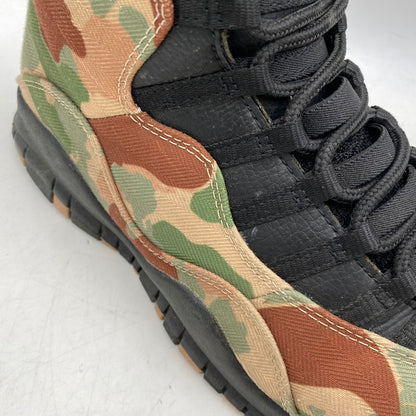 【中古品】【メンズ】 NIKE ナイキ 310805-200 AIR JORDAN エア ジョーダン 10 RETRO レトロ スニーカー シューズ 靴 160-261024-ya-11-izu サイズ：27.5cm カラー：DUCK CAMO BLACK/CLAY 万代Net店