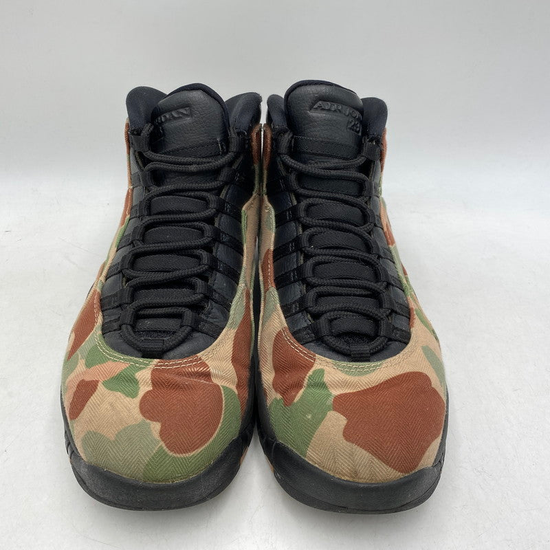 【中古品】【メンズ】 NIKE ナイキ 310805-200 AIR JORDAN エア ジョーダン 10 RETRO レトロ スニーカー シューズ 靴 160-261024-ya-11-izu サイズ：27.5cm カラー：DUCK CAMO BLACK/CLAY 万代Net店