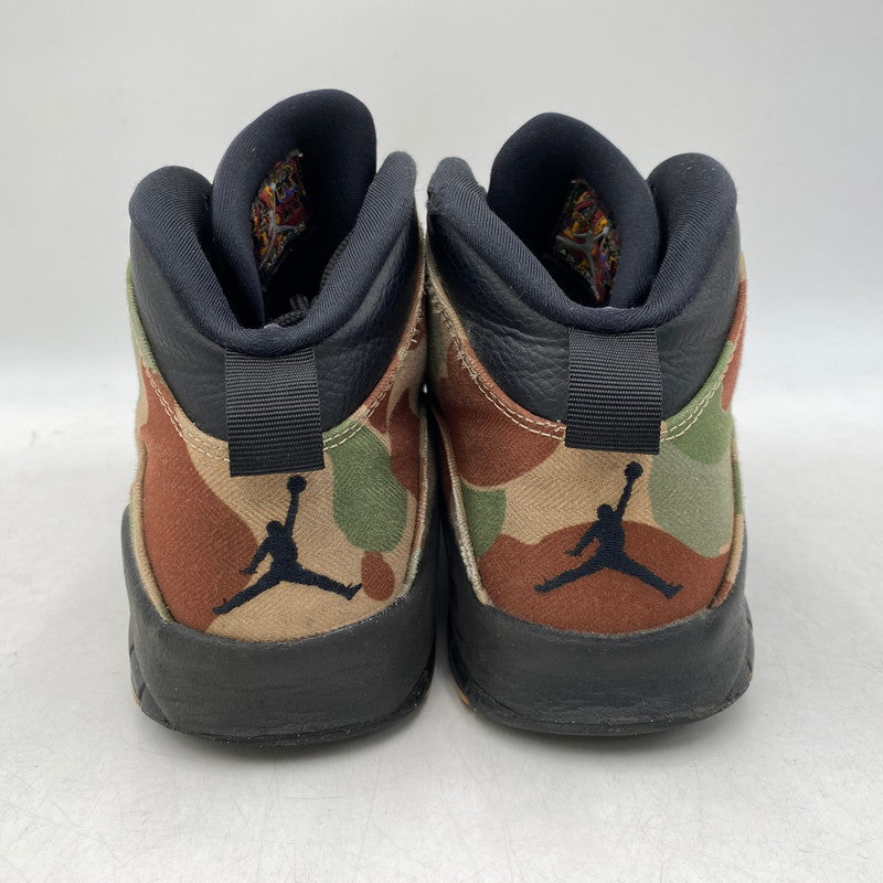 【中古品】【メンズ】 NIKE ナイキ 310805-200 AIR JORDAN エア ジョーダン 10 RETRO レトロ スニーカー シューズ 靴 160-261024-ya-11-izu サイズ：27.5cm カラー：DUCK CAMO BLACK/CLAY 万代Net店