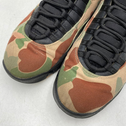 【中古品】【メンズ】 NIKE ナイキ 310805-200 AIR JORDAN エア ジョーダン 10 RETRO レトロ スニーカー シューズ 靴 160-261024-ya-11-izu サイズ：27.5cm カラー：DUCK CAMO BLACK/CLAY 万代Net店