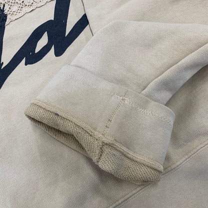 【中古品】【メンズ】 MAISON MARGIELA メゾン マルジェラ S30GU0078-S25405 LACE PATCHWORK OVER SIZE SHORT SWEAT レース パッチワーク スウェット アウター 141-261017-sm-09-izu サイズ：44 カラー：アイボリー 万代Net店
