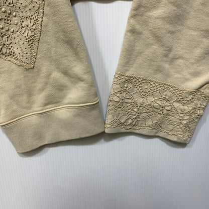 【中古品】【メンズ】 MAISON MARGIELA メゾン マルジェラ S30GU0078-S25405 LACE PATCHWORK OVER SIZE SHORT SWEAT レース パッチワーク スウェット アウター 141-261017-sm-09-izu サイズ：44 カラー：アイボリー 万代Net店