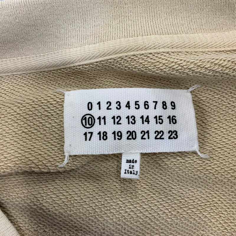 【中古品】【メンズ】 MAISON MARGIELA メゾン マルジェラ S30GU0078-S25405 LACE PATCHWORK OVER SIZE SHORT SWEAT レース パッチワーク スウェット アウター 141-261017-sm-09-izu サイズ：44 カラー：アイボリー 万代Net店