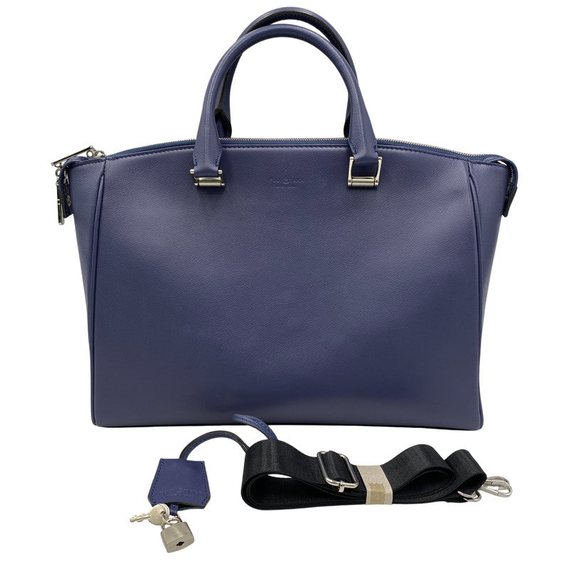【中古品】【メンズ/レディース】 FUJITAKA フジタカ LEATHER BUSINESS BAG レザー ビジネス バッグ カバン 鞄 188-261017-cs-04-izu カラー：ブルー系 万代Net店