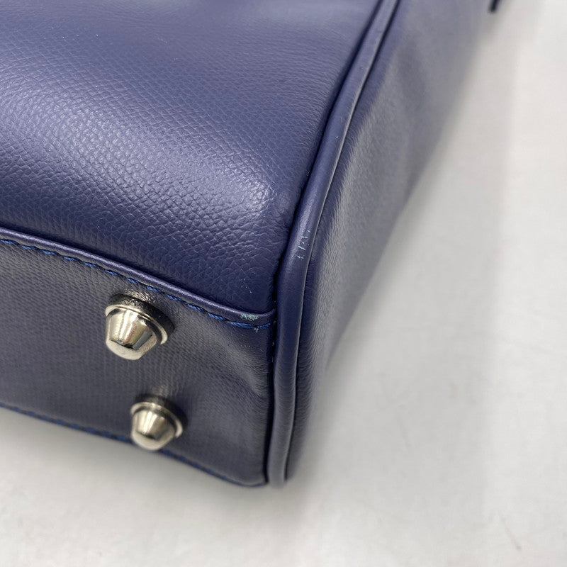 【中古品】【メンズ/レディース】 FUJITAKA フジタカ LEATHER BUSINESS BAG レザー ビジネス バッグ カバン 鞄 188-261017-cs-04-izu カラー：ブルー系 万代Net店