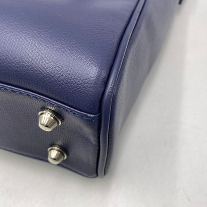 【中古品】【メンズ/レディース】 FUJITAKA フジタカ LEATHER BUSINESS BAG レザー ビジネス バッグ カバン 鞄 188-261017-cs-04-izu カラー：ブルー系 万代Net店