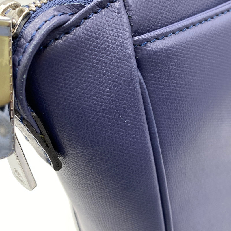 【中古品】【メンズ/レディース】 FUJITAKA フジタカ LEATHER BUSINESS BAG レザー ビジネス バッグ カバン 鞄 188-261017-cs-04-izu カラー：ブルー系 万代Net店