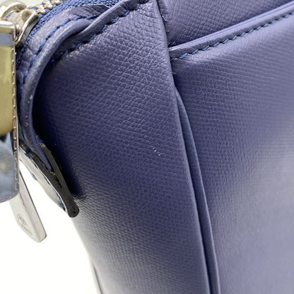 【中古品】【メンズ/レディース】 FUJITAKA フジタカ LEATHER BUSINESS BAG レザー ビジネス バッグ カバン 鞄 188-261017-cs-04-izu カラー：ブルー系 万代Net店