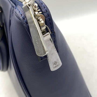【中古品】【メンズ/レディース】 FUJITAKA フジタカ LEATHER BUSINESS BAG レザー ビジネス バッグ カバン 鞄 188-261017-cs-04-izu カラー：ブルー系 万代Net店
