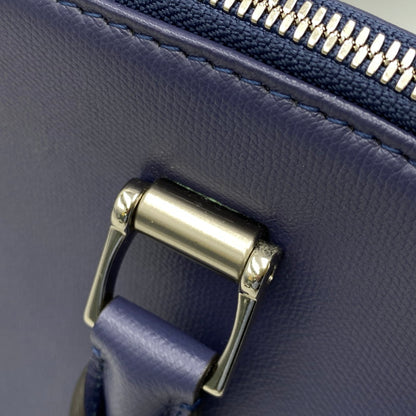 【中古品】【メンズ/レディース】 FUJITAKA フジタカ LEATHER BUSINESS BAG レザー ビジネス バッグ カバン 鞄 188-261017-cs-04-izu カラー：ブルー系 万代Net店