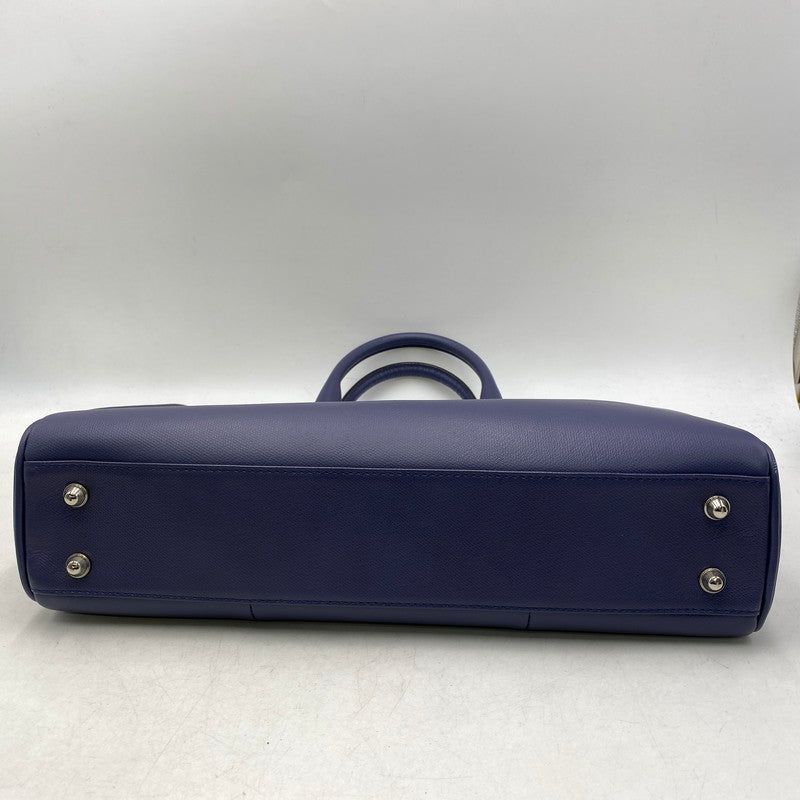 【中古品】【メンズ/レディース】 FUJITAKA フジタカ LEATHER BUSINESS BAG レザー ビジネス バッグ カバン 鞄 188-261017-cs-04-izu カラー：ブルー系 万代Net店
