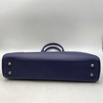 【中古品】【メンズ/レディース】 FUJITAKA フジタカ LEATHER BUSINESS BAG レザー ビジネス バッグ カバン 鞄 188-261017-cs-04-izu カラー：ブルー系 万代Net店