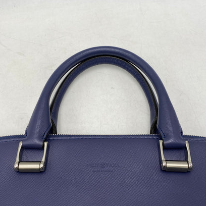 【中古品】【メンズ/レディース】 FUJITAKA フジタカ LEATHER BUSINESS BAG レザー ビジネス バッグ カバン 鞄 188-261017-cs-04-izu カラー：ブルー系 万代Net店