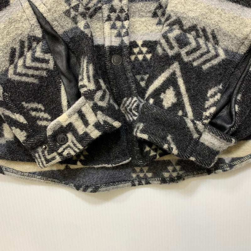 【中古品】【メンズ】 MARCELO BURLON マルセロ バーロン × PENDLETON ペンドルトン WESTERN WOOL SHIRT JACKET ウエスタン ウール シャツ ジャケット アウター 142-261017-sm-04-izu サイズ：M カラー：ブラックグレー 万代Net店