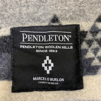 【中古品】【メンズ】 MARCELO BURLON マルセロ バーロン × PENDLETON ペンドルトン WESTERN WOOL SHIRT JACKET ウエスタン ウール シャツ ジャケット アウター 142-261017-sm-04-izu サイズ：M カラー：ブラックグレー 万代Net店