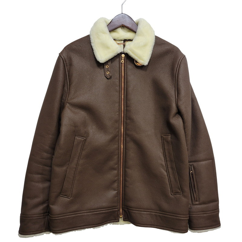 【中古品】【メンズ】 SOPHNET. ソフネット SOPH-1205 FAKE LEATHER MOUTON JACKET フェイク レザー ムートン ジャケット アウター 142-261017-kh-09-izu サイズ：M カラー：ブラウン 万代Net店