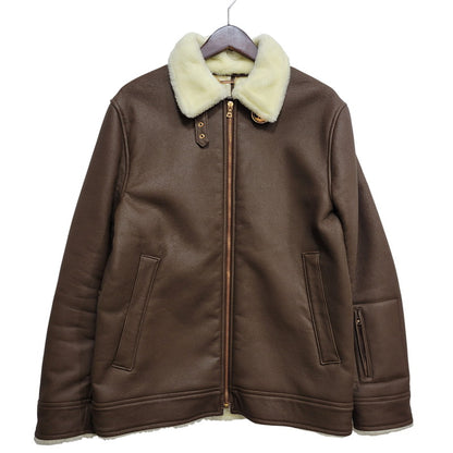 【中古品】【メンズ】 SOPHNET. ソフネット SOPH-1205 FAKE LEATHER MOUTON JACKET フェイク レザー ムートン ジャケット アウター 142-261017-kh-09-izu サイズ：M カラー：ブラウン 万代Net店