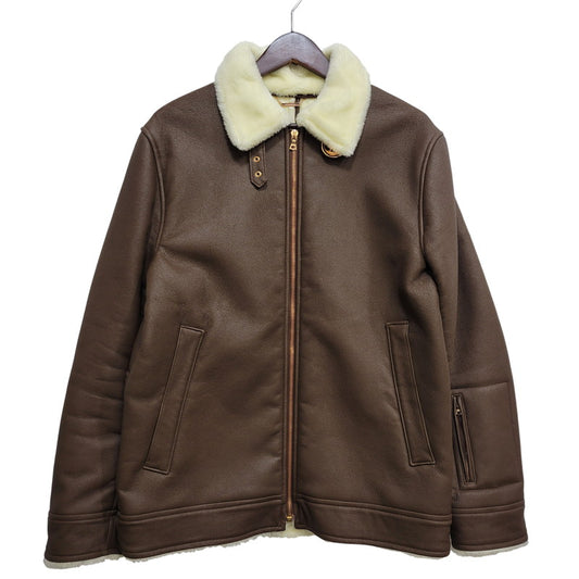 【中古品】【メンズ】 SOPHNET. ソフネット SOPH-1205 FAKE LEATHER MOUTON JACKET フェイク レザー ムートン ジャケット アウター 142-261017-kh-09-izu サイズ：M カラー：ブラウン 万代Net店