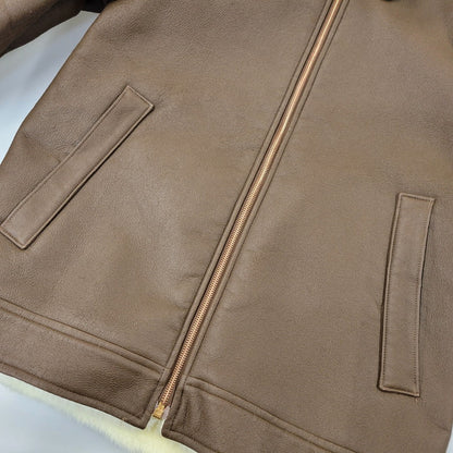 【中古品】【メンズ】 SOPHNET. ソフネット SOPH-1205 FAKE LEATHER MOUTON JACKET フェイク レザー ムートン ジャケット アウター 142-261017-kh-09-izu サイズ：M カラー：ブラウン 万代Net店