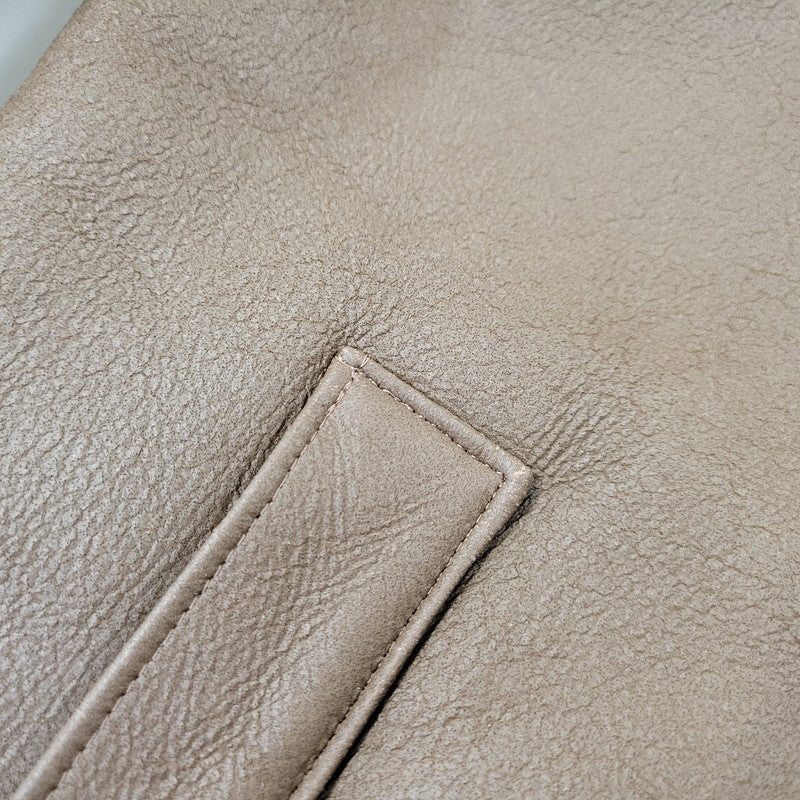 【中古品】【メンズ】 SOPHNET. ソフネット SOPH-1205 FAKE LEATHER MOUTON JACKET フェイク レザー ムートン ジャケット アウター 142-261017-kh-09-izu サイズ：M カラー：ブラウン 万代Net店