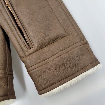 【中古品】【メンズ】 SOPHNET. ソフネット SOPH-1205 FAKE LEATHER MOUTON JACKET フェイク レザー ムートン ジャケット アウター 142-261017-kh-09-izu サイズ：M カラー：ブラウン 万代Net店