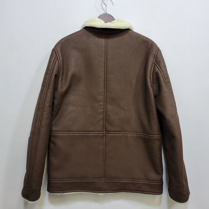 【中古品】【メンズ】 SOPHNET. ソフネット SOPH-1205 FAKE LEATHER MOUTON JACKET フェイク レザー ムートン ジャケット アウター 142-261017-kh-09-izu サイズ：M カラー：ブラウン 万代Net店