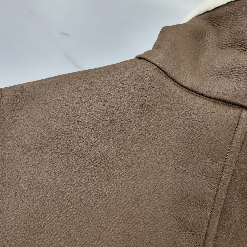 【中古品】【メンズ】 SOPHNET. ソフネット SOPH-1205 FAKE LEATHER MOUTON JACKET フェイク レザー ムートン ジャケット アウター 142-261017-kh-09-izu サイズ：M カラー：ブラウン 万代Net店