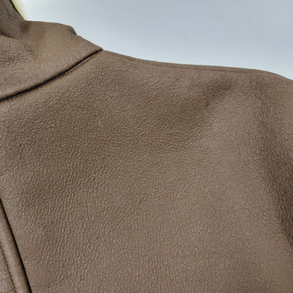 【中古品】【メンズ】 SOPHNET. ソフネット SOPH-1205 FAKE LEATHER MOUTON JACKET フェイク レザー ムートン ジャケット アウター 142-261017-kh-09-izu サイズ：M カラー：ブラウン 万代Net店